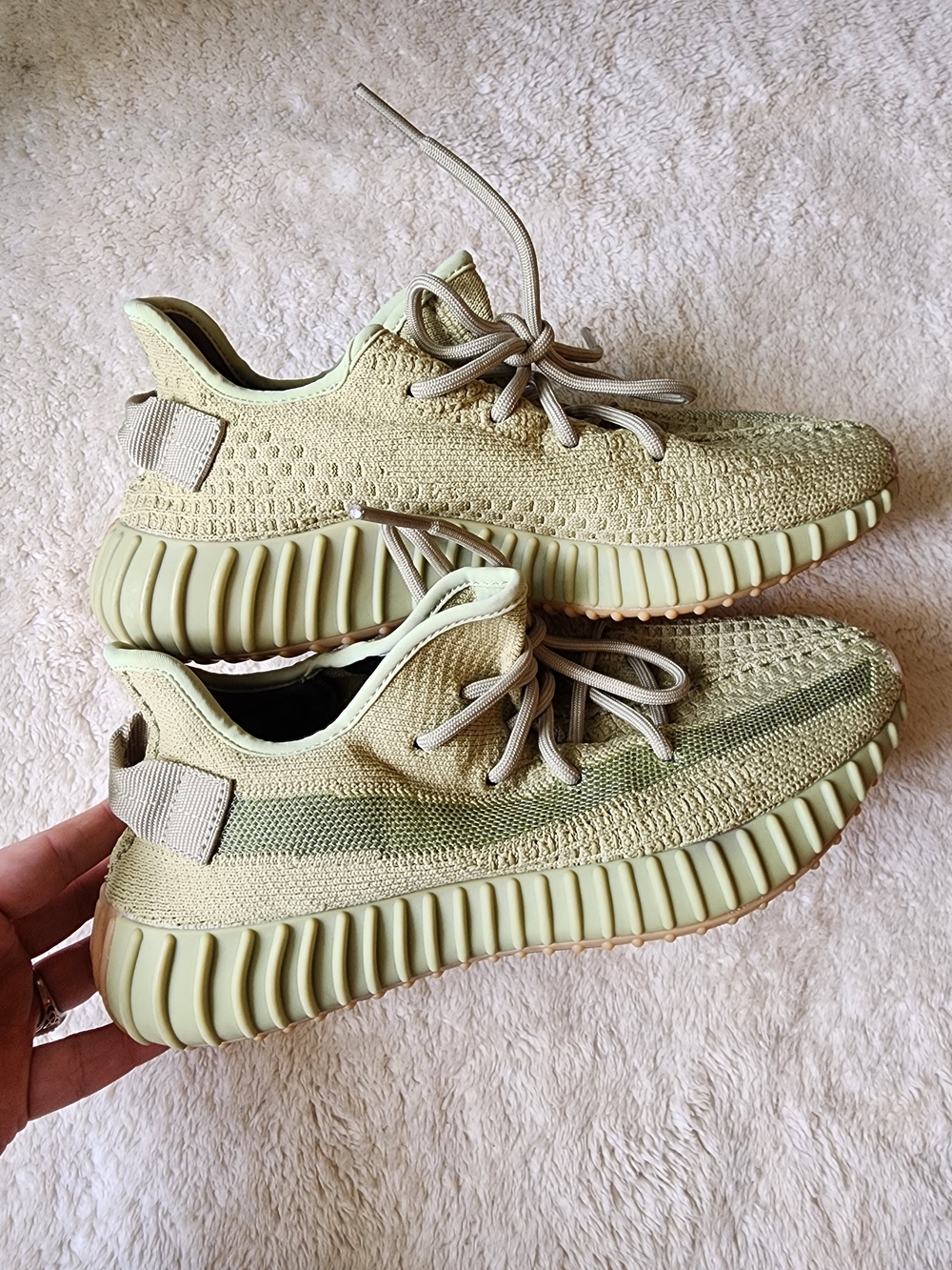 Yeezy Boost 350 V2 "Sulfur" Sneakers Size 7 Men - No Box